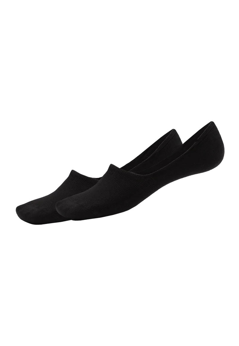 Füßlinge Damen 2er-Pack Schwarz - Long Life Cool