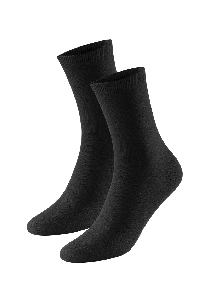 Socken Damen 2er-Pack Schwarz - 95/5