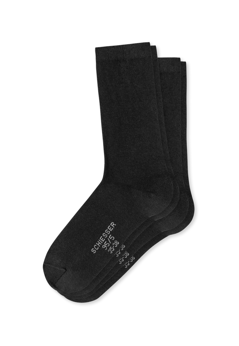 Socken Damen 2er-Pack Schwarz - 95/5