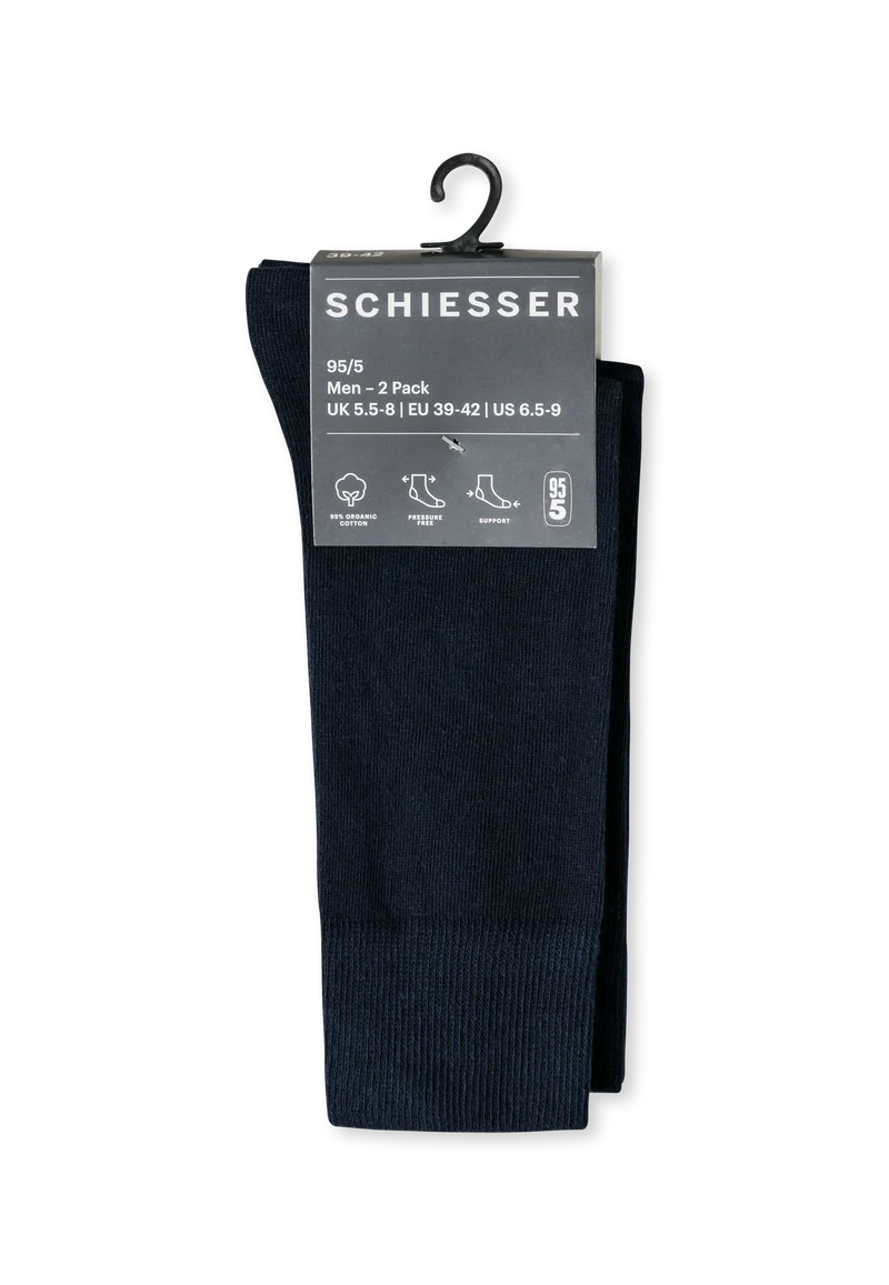 Socken Herren 2er-Pack Blau - 95/5
