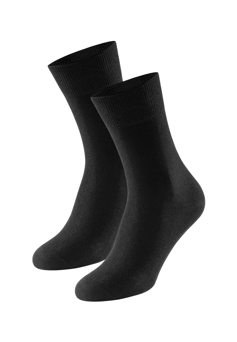 Socken Herren 2er-Pack Schwarz - 95/5