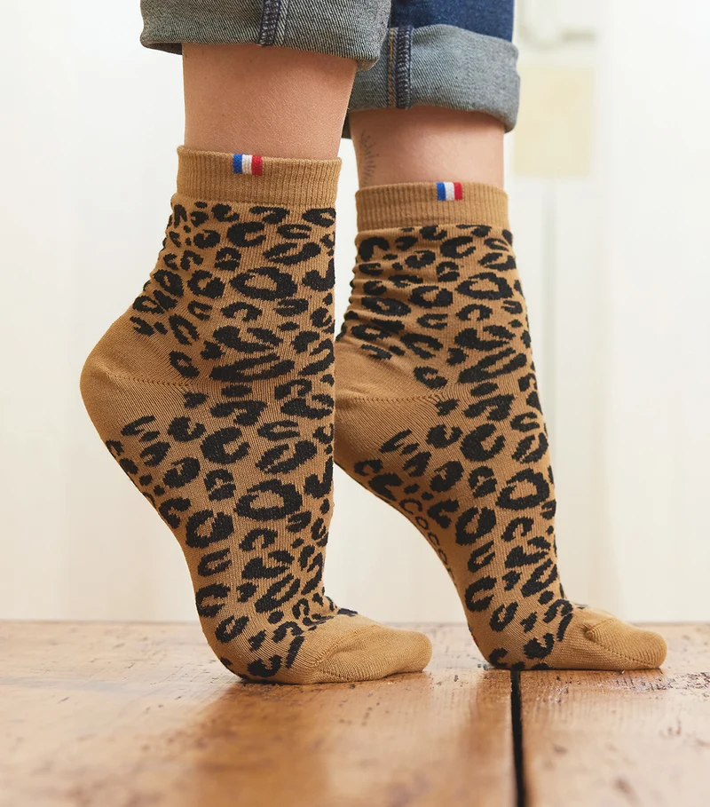 Chaussettes Femme x2 - Pack Léopard