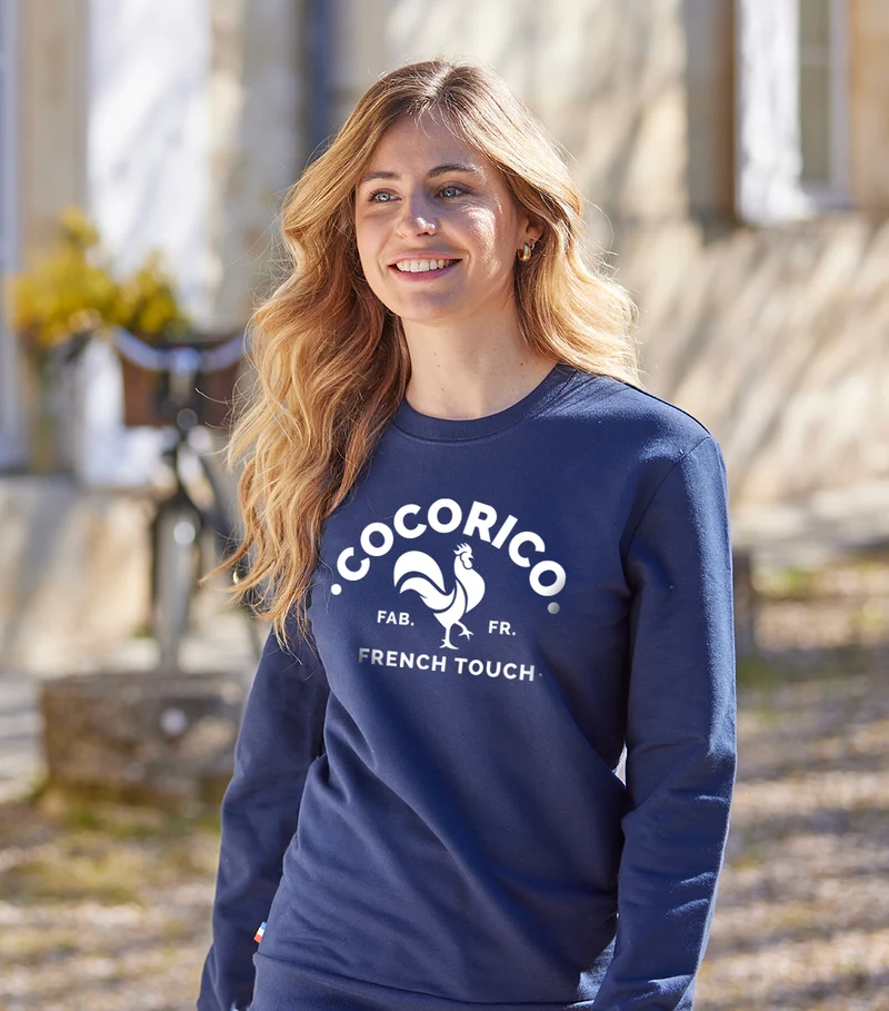Sweat Femme Marine - Coq Français