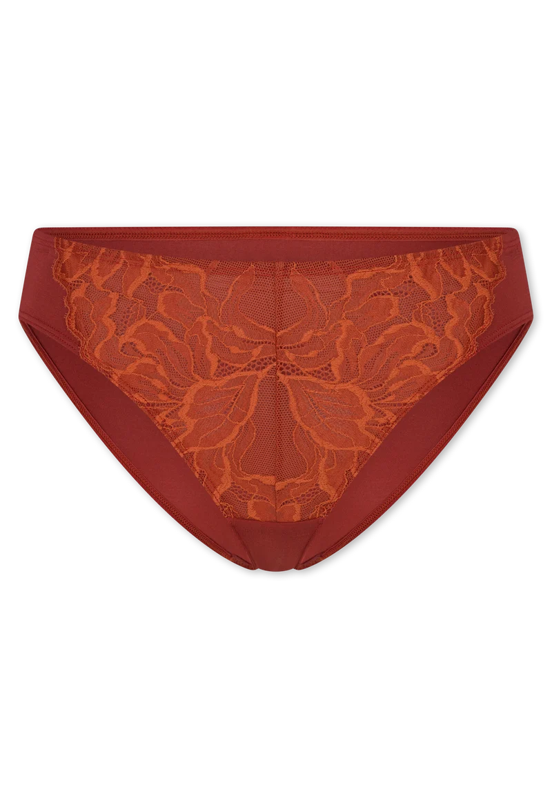 Slip mit Spitze Rost - Unique Cotton
