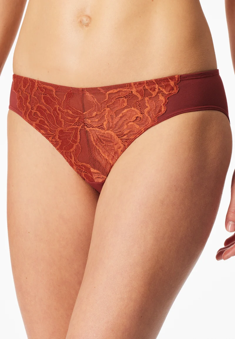 Slip mit Spitze Rost - Unique Cotton