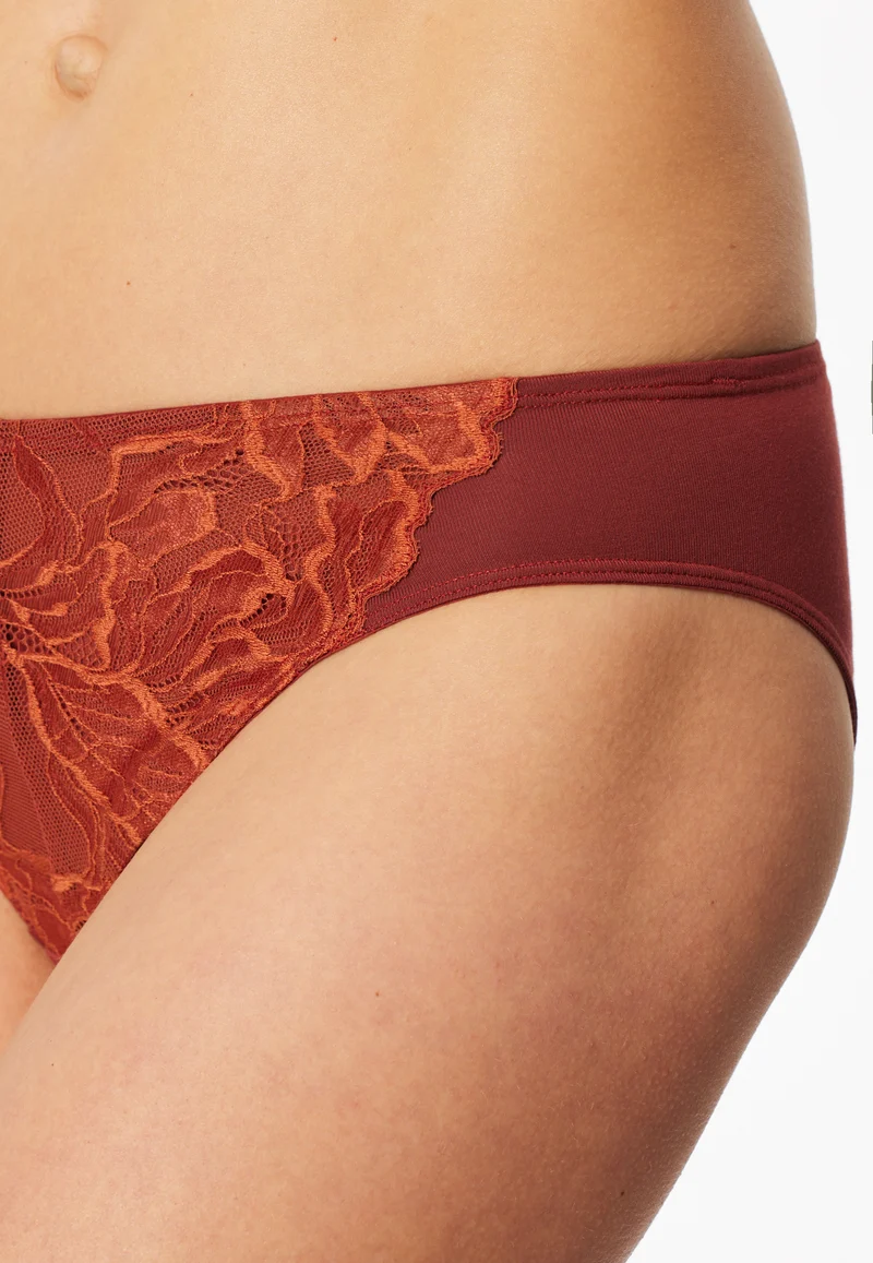 Slip mit Spitze Rost - Unique Cotton
