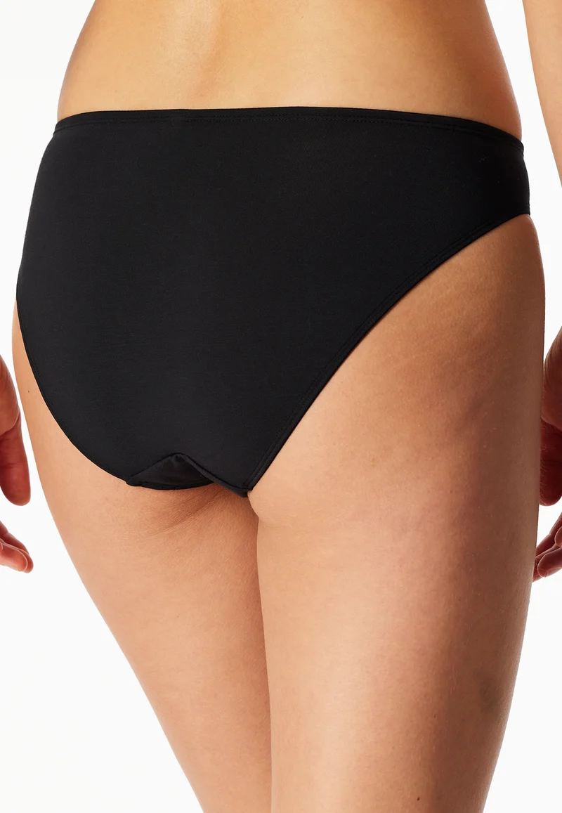 Slip mit Spitze Schwarz - Unique Premium