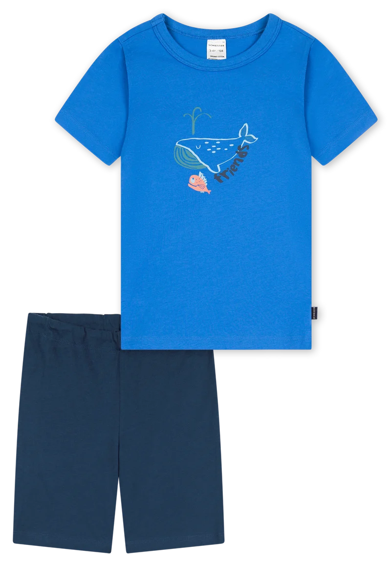 Schlafanzug kurz Blau - Boys World