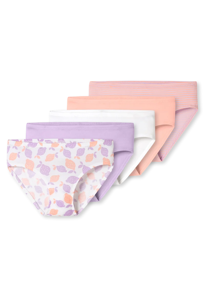 Slip 5er-Pack Lila/Weiss gemustert - 95/5