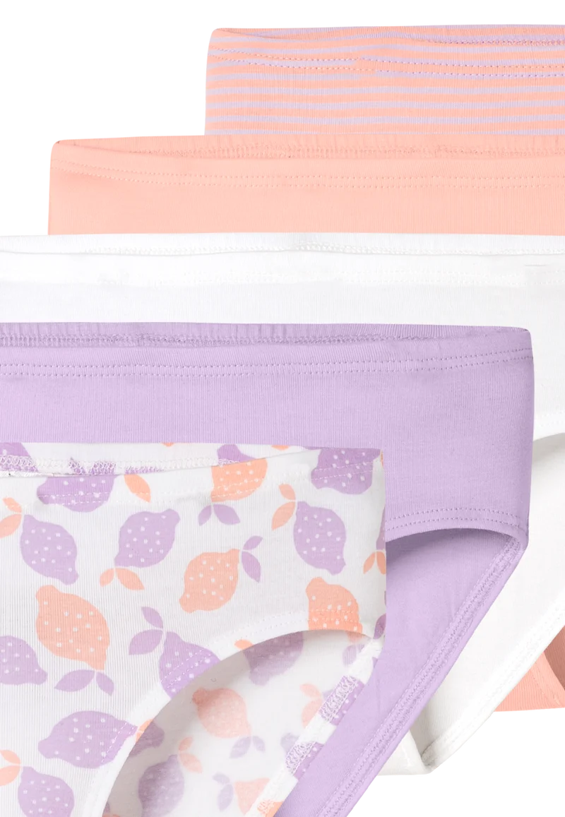 Slip 5er-Pack Lila/Weiss gemustert - 95/5