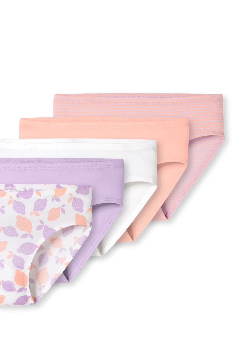 Slip 5er-Pack Lila/Weiss gemustert - 95/5