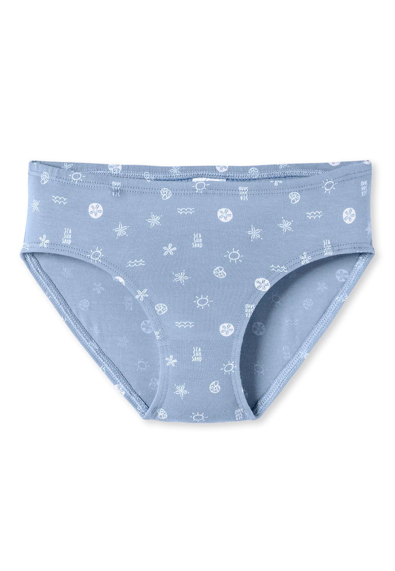 Slip 5er-Pack Blau/Weiss gemustert - 95/5
