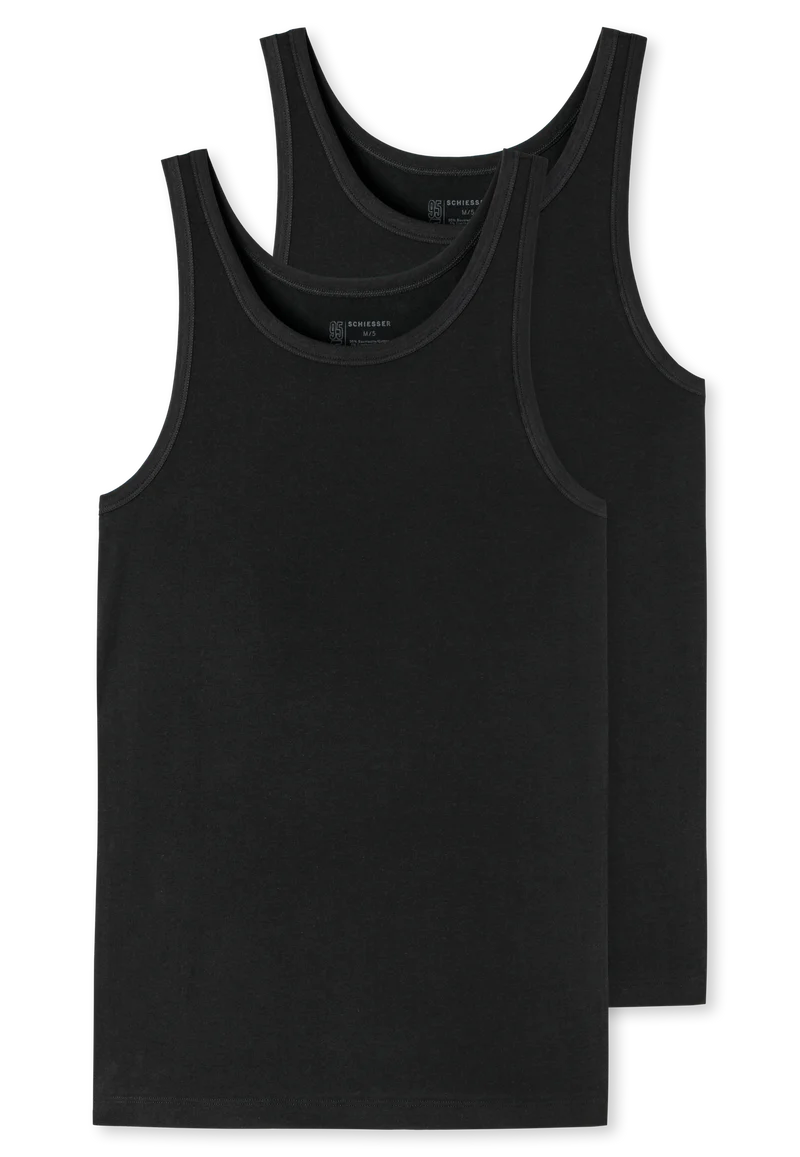 Tank Top 2er-Pack Schwarz - 95/5
