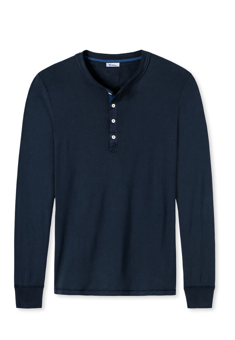 Shirt Feinripp Blau - Revival Karl-Heinz
