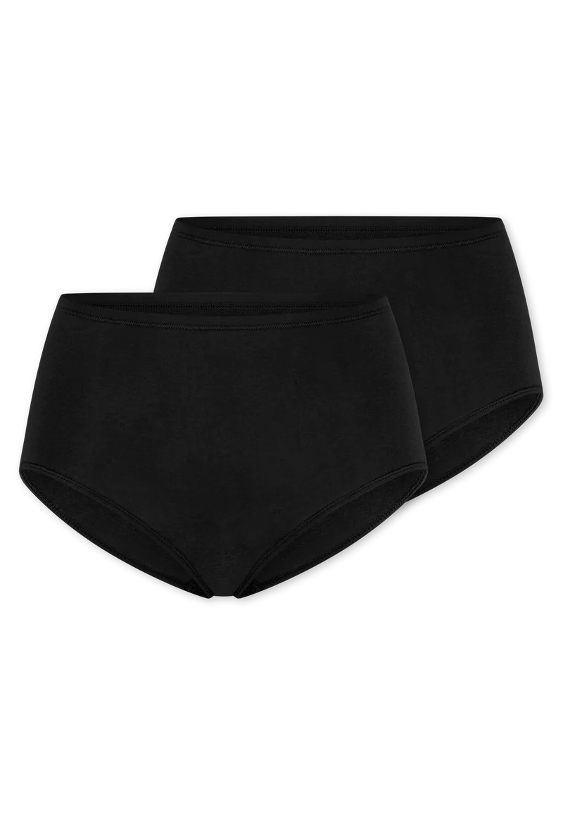 High Waist Slip 2er-Pack Schwarz - 95/5
