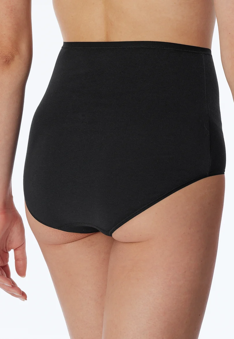 High Waist Slip 2er-Pack Schwarz - 95/5