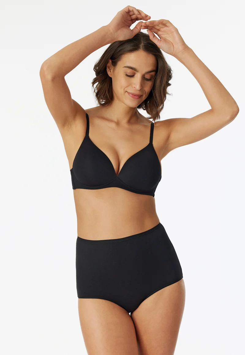 High Waist Slip 2er-Pack Schwarz - 95/5