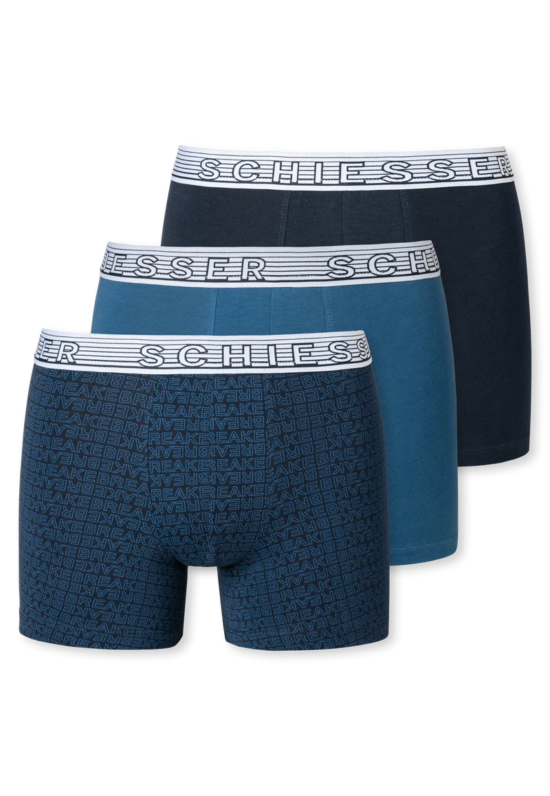 Shorts 3er-Pack Blau - 95/5