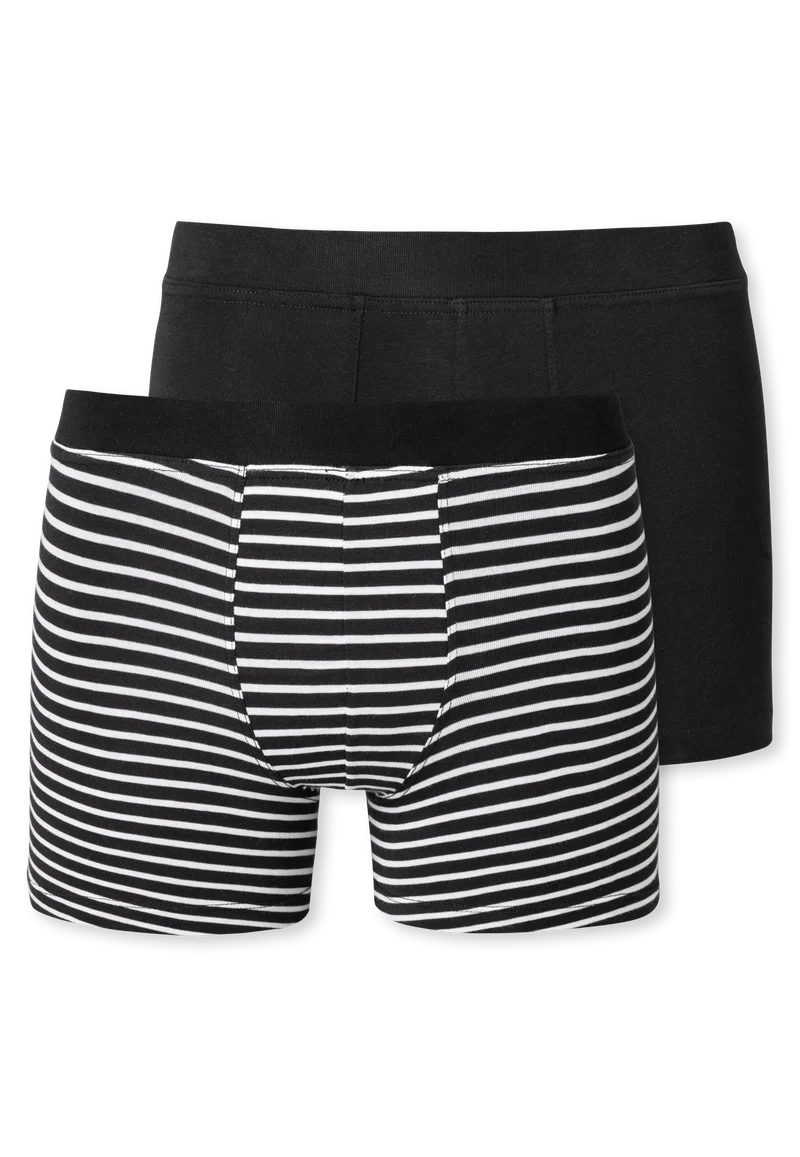 Shorts 2er-Pack Schwarz/Weiss - 95/5