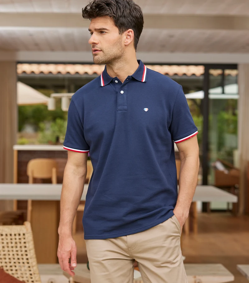 Polo Homme Supporter Marine - Iconique