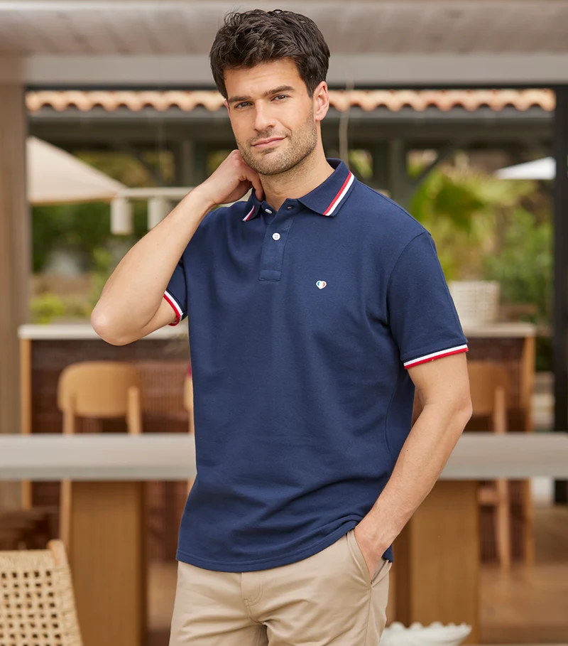 Polo Homme Supporter Marine - Iconique