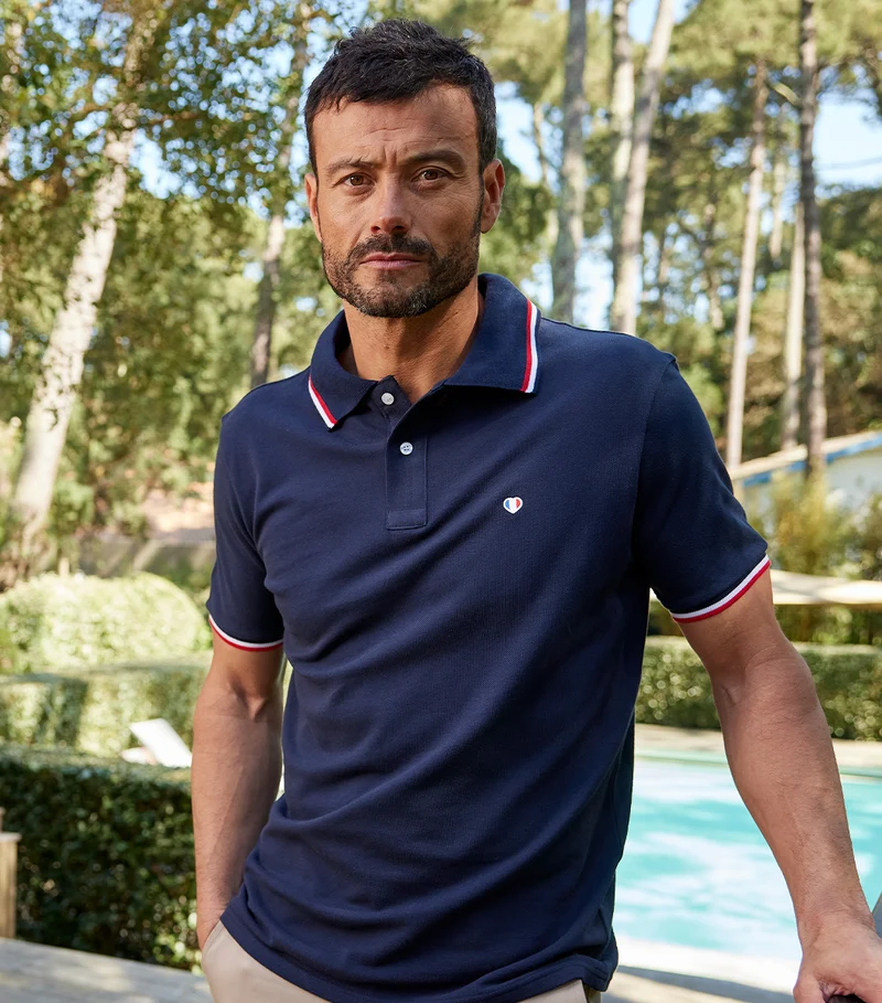 Polo Homme Supporter Marine - Iconique