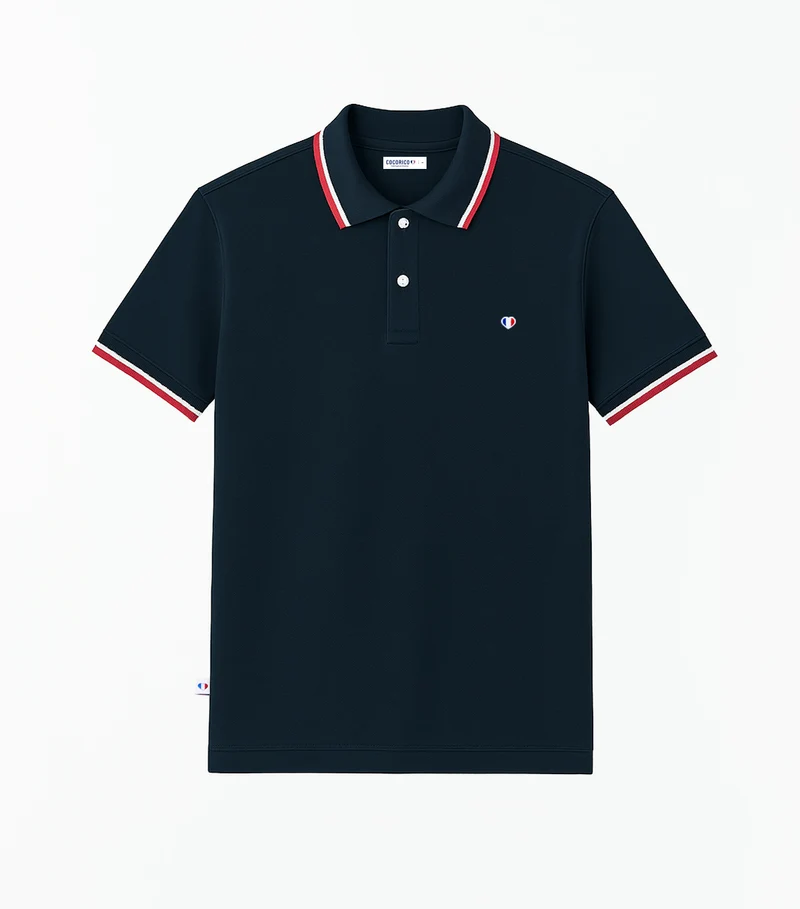 Polo Homme Supporter Marine - Iconique