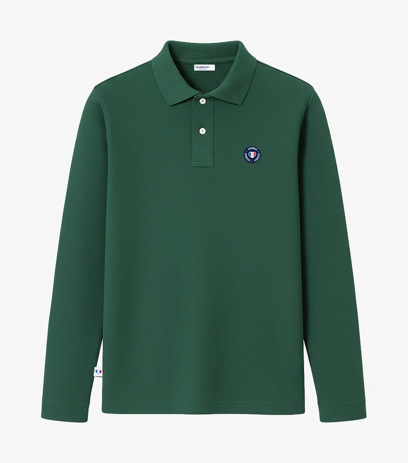 Polo Homme Manches Longues Sapin - Blason