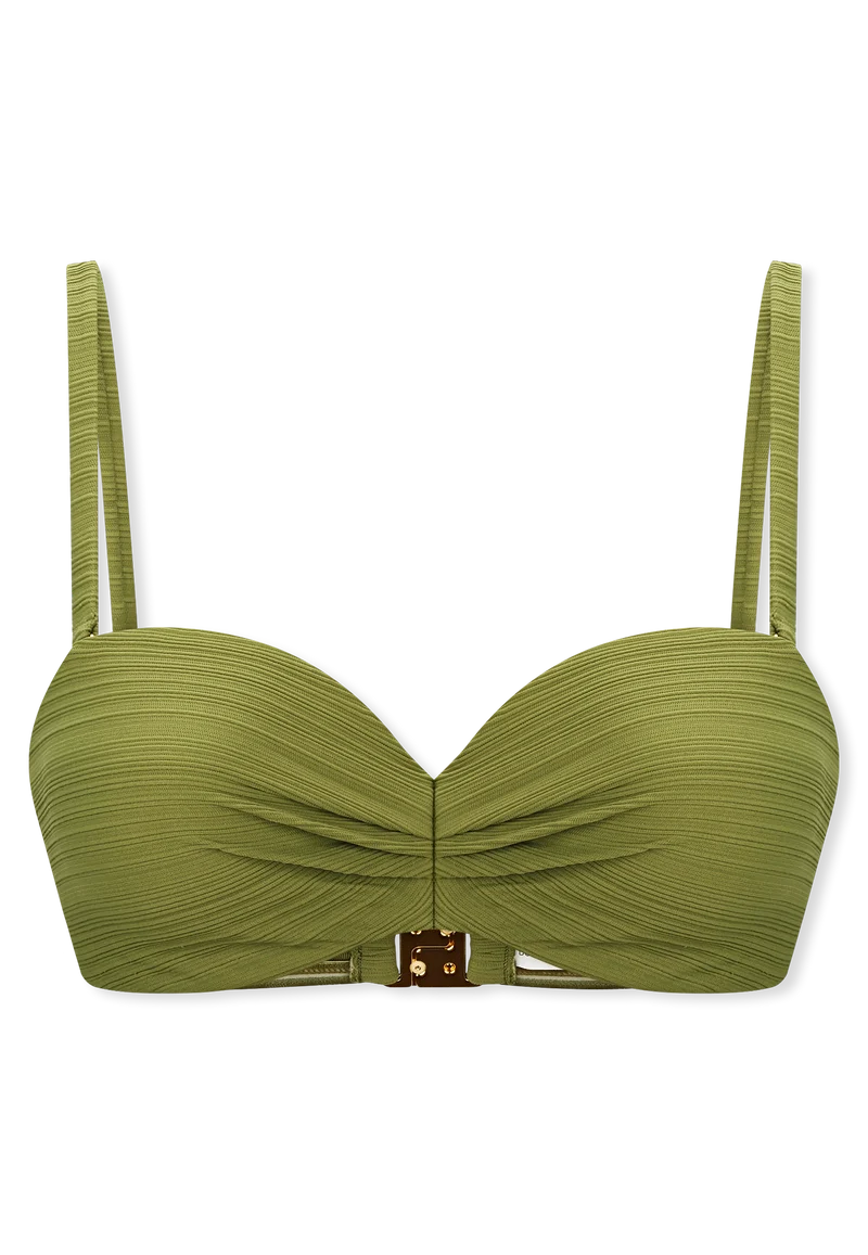 Bikini-Top Oliv - Aqua