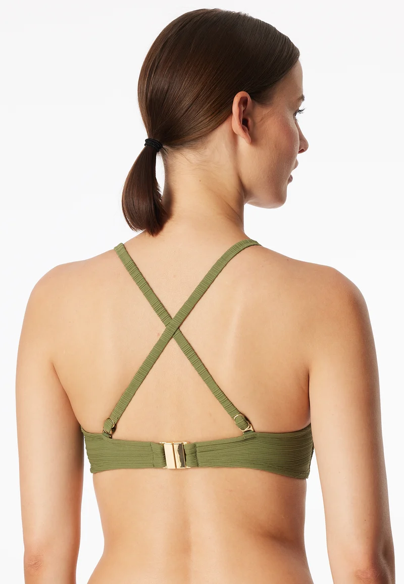 Bikini-Top Oliv - Aqua