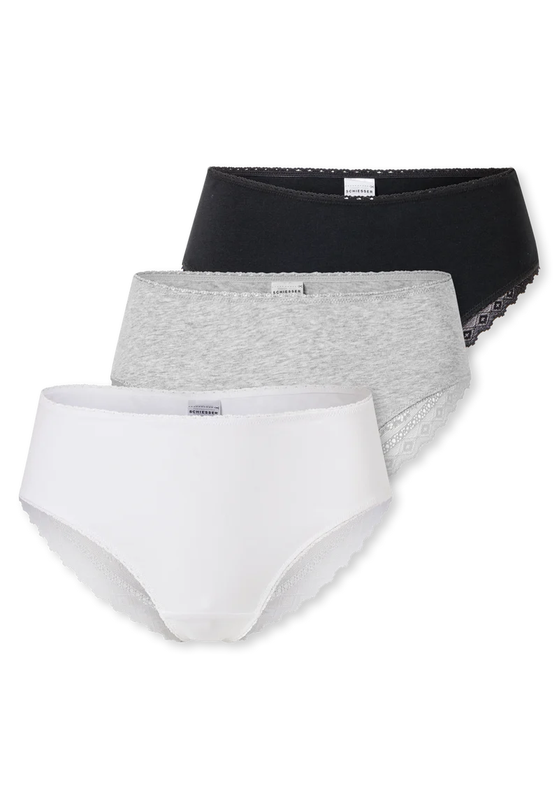 Brazilian Slip mit Spitze 3er-Pack Bunt - Modern Multipacks