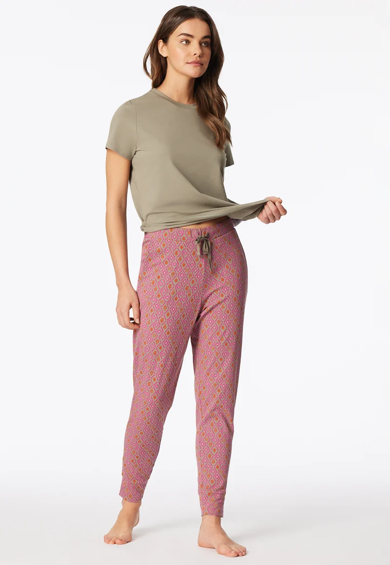 Hose mit Bündchen Bunt gemustert - Mix+Relax