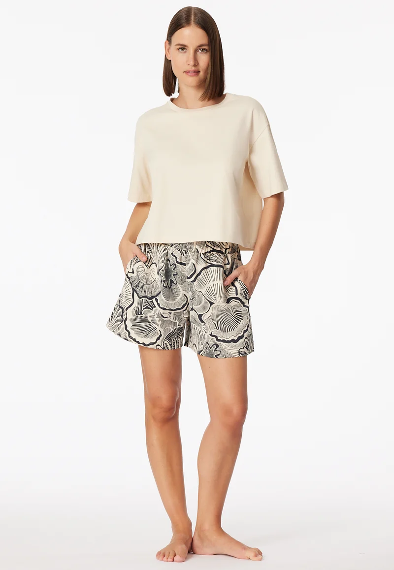 T-Shirt cropped Soft Beige - Mix+Relax