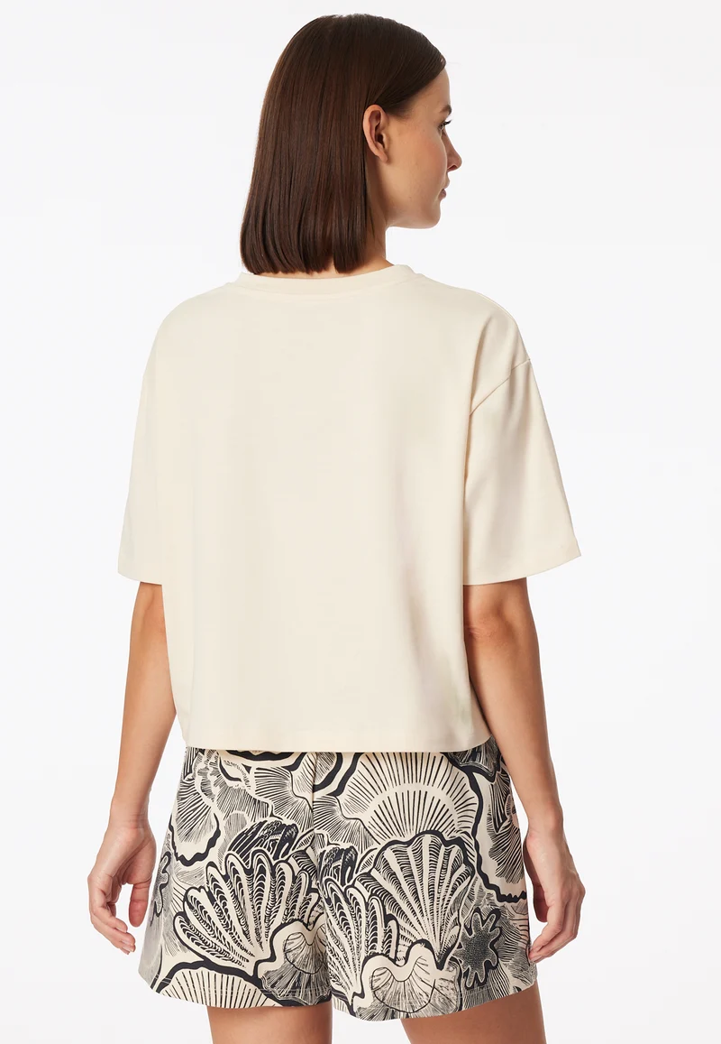 T-Shirt cropped Soft Beige - Mix+Relax