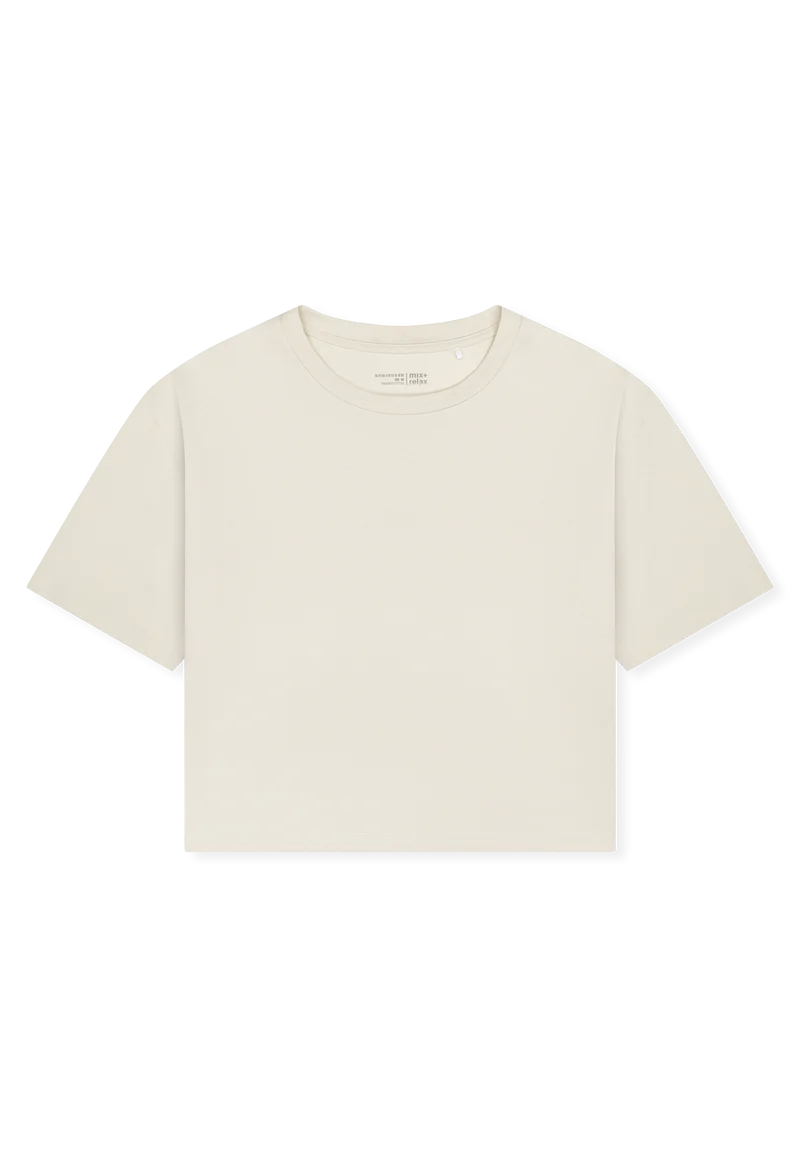 T-Shirt cropped Soft Beige - Mix+Relax