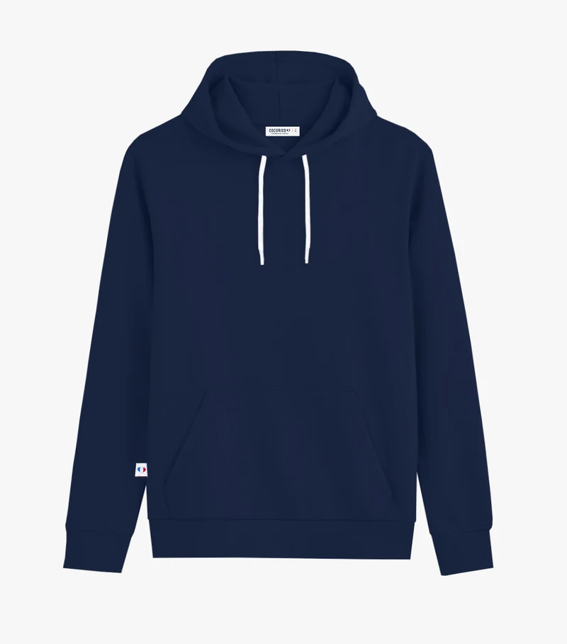 Sweat à capuche Homme Marine - Intemporel