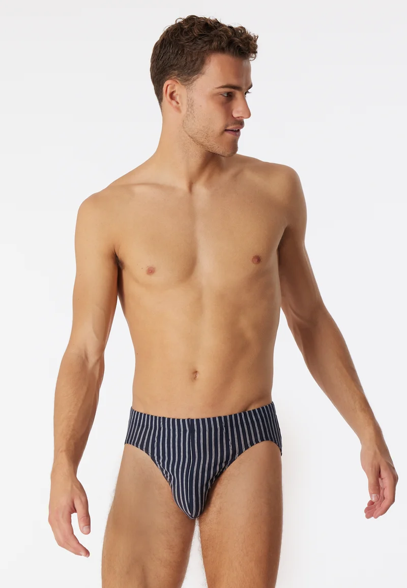Slip Dunkelblau gestreift - 95/5