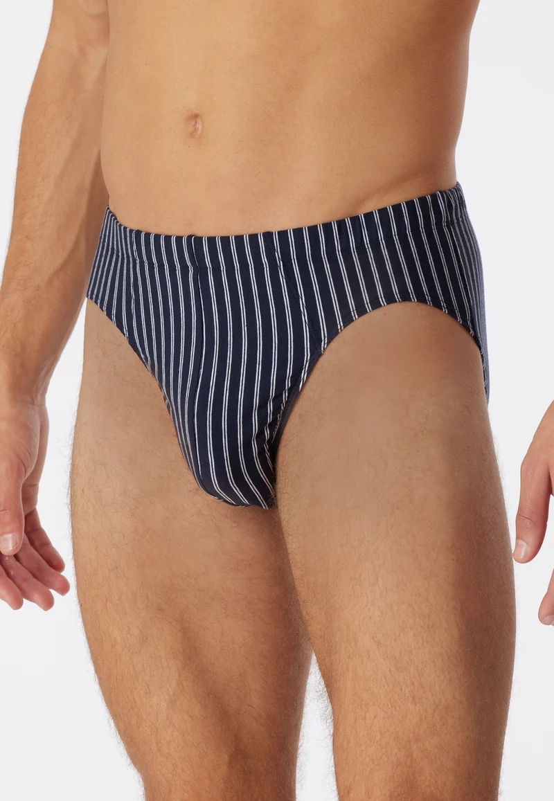Slip Dunkelblau gestreift - 95/5