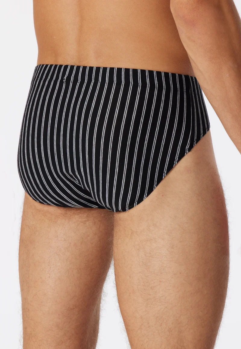 Slip Schwarz gestreift - 95/5