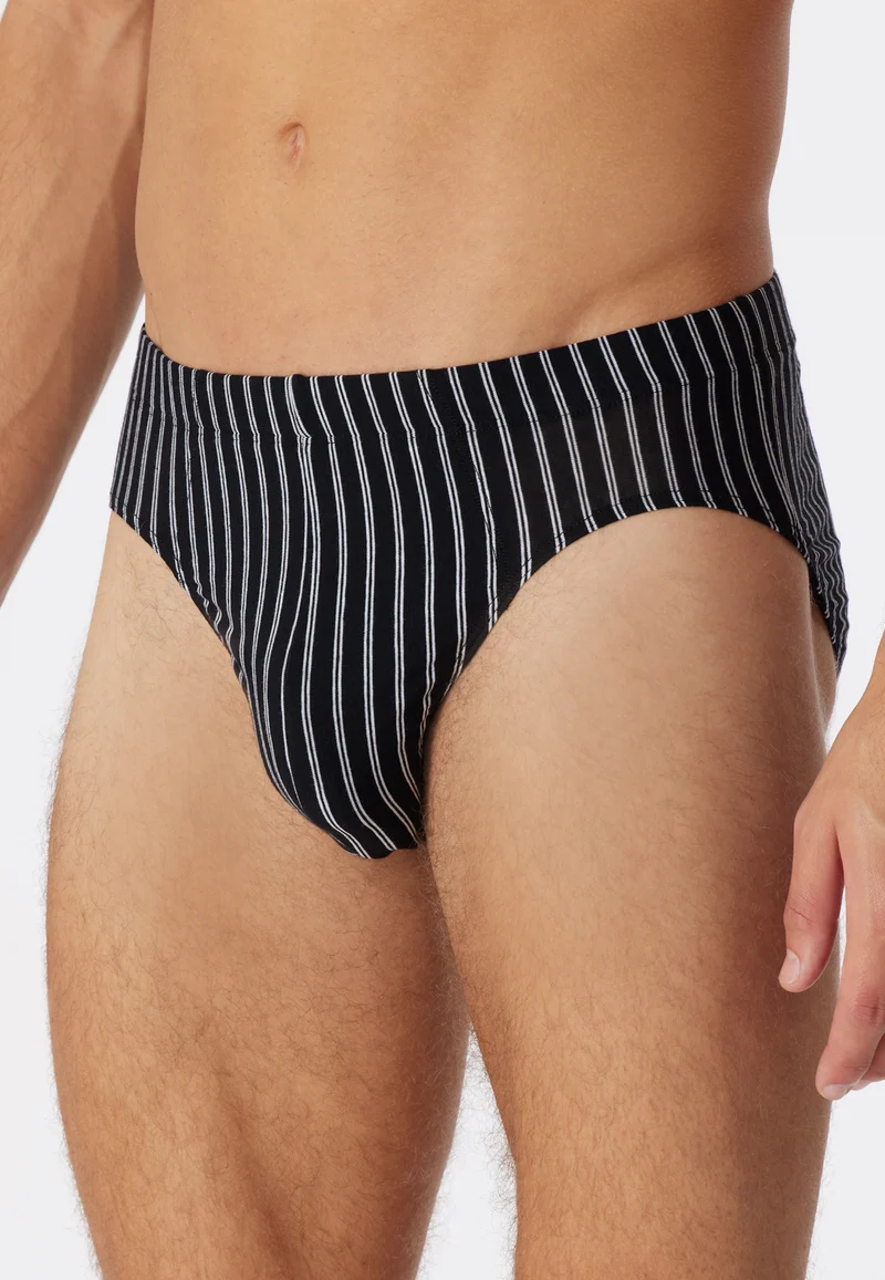 Slip Schwarz gestreift - 95/5