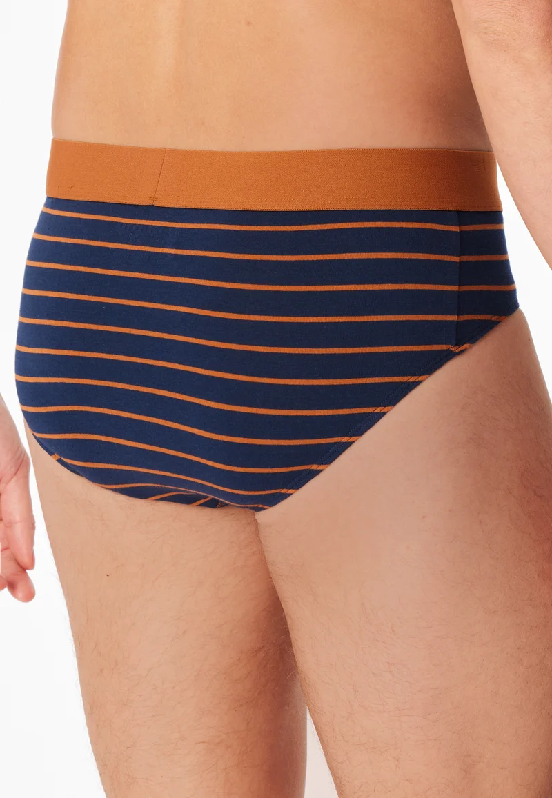 Slip 3er-Pack Dunkelblau gestreift - 95/5