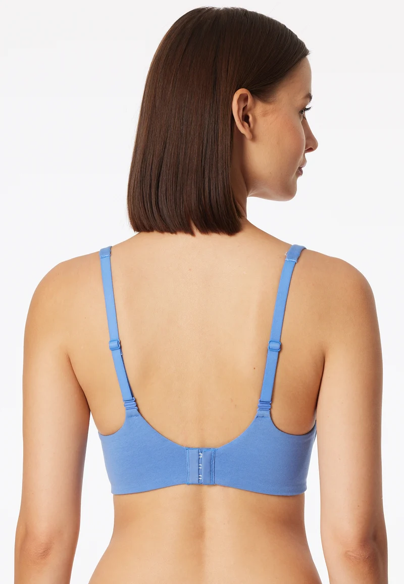 Soft-BH mit Cups Blau - Unique Cotton