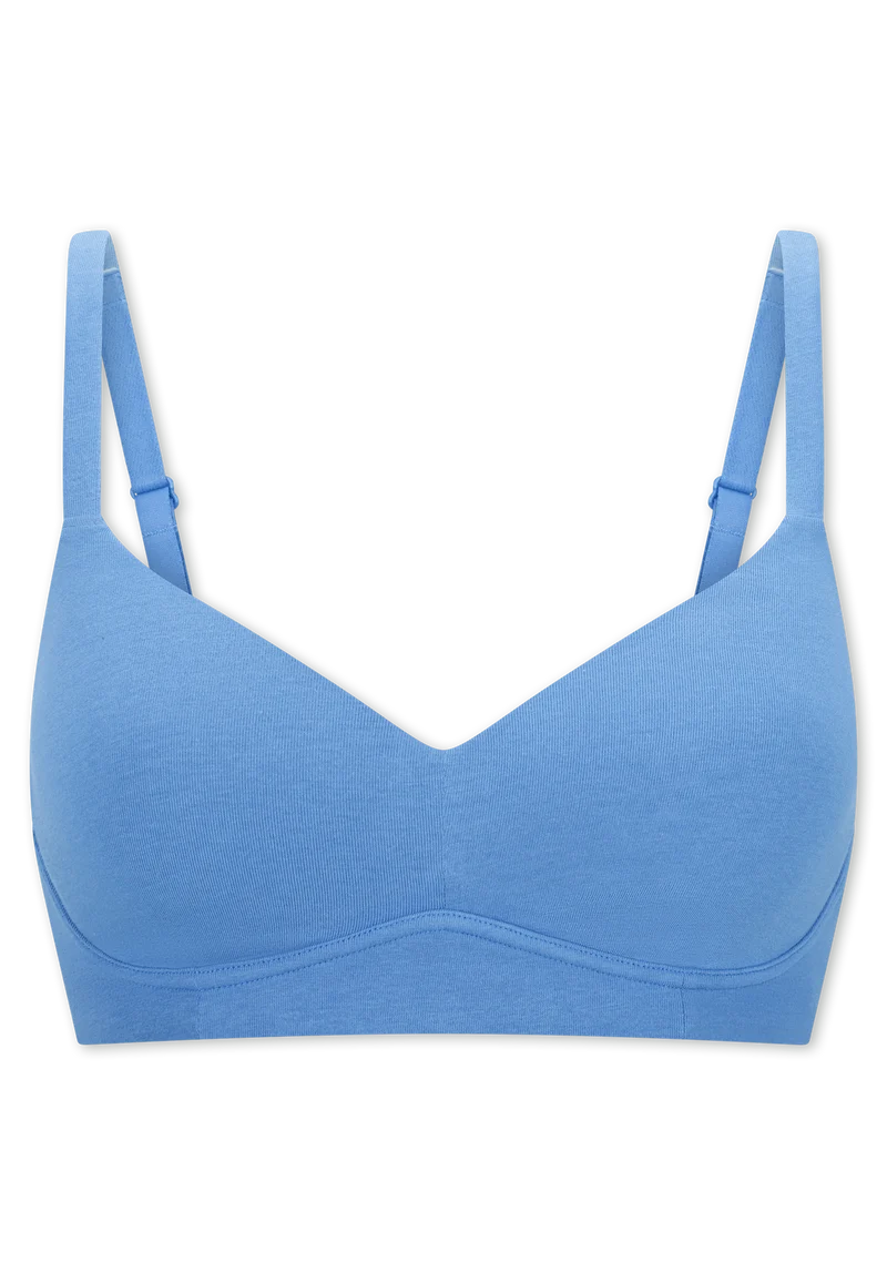 Soft-BH mit Cups Blau - Unique Cotton