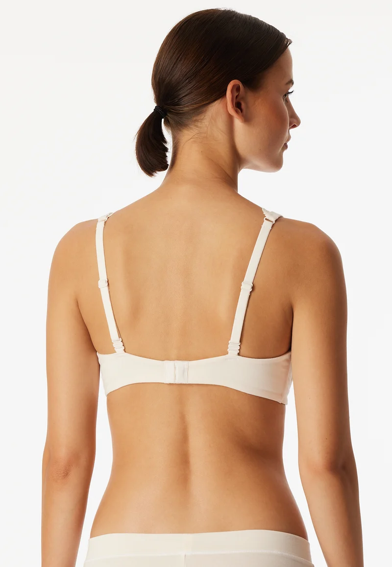 Soft-BH mit Spitze ohne Bügel Off White - Unique Cotton