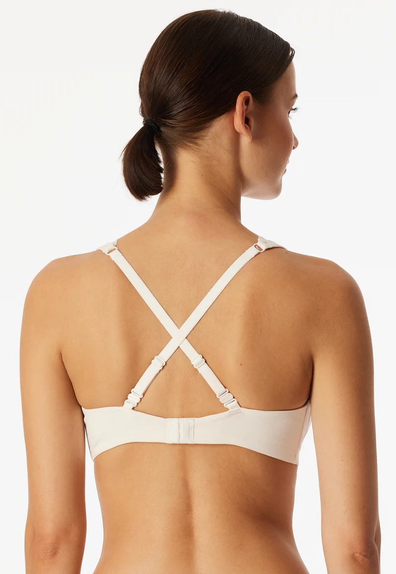 Soft-BH mit Spitze ohne Bügel Off White - Unique Cotton