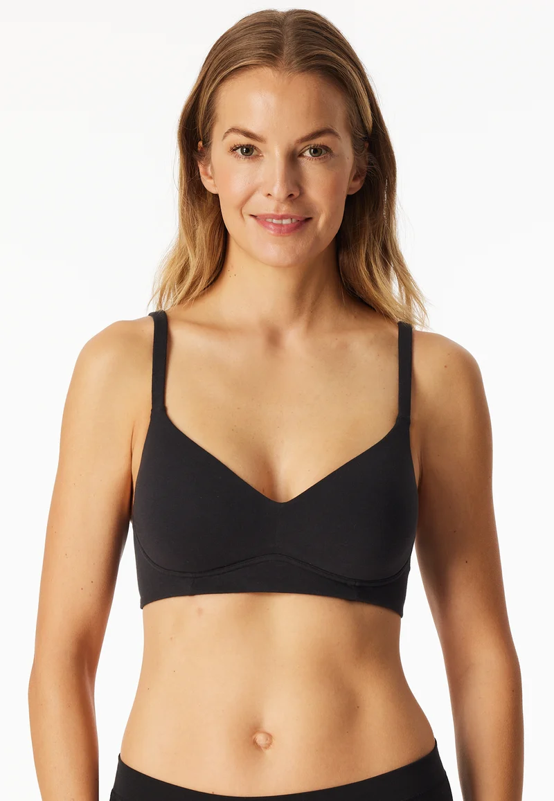 Soft-BH mit Cups Schwarz - Unique Cotton