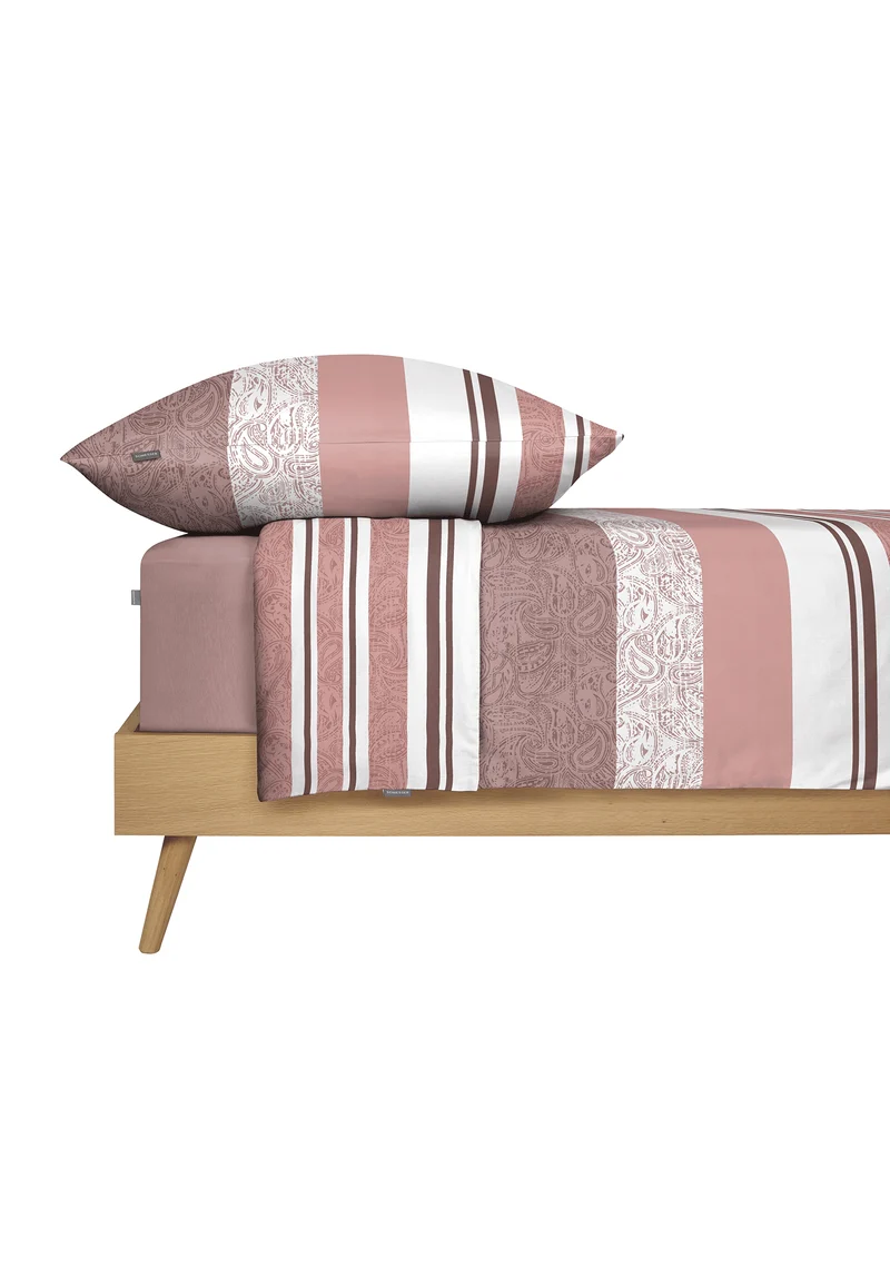 Bettwäscheset 2-teilig Rosa gestreift - SCHIESSER Home