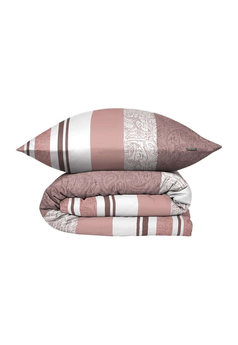 Bettwäscheset 2-teilig Rosa gestreift - SCHIESSER Home
