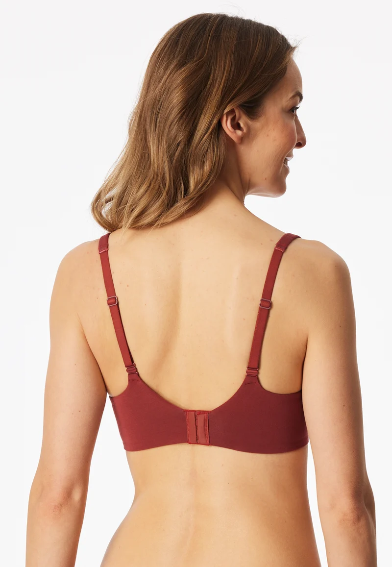 Soft-BH mit Spitze und Cups Rost - Unique Cotton
