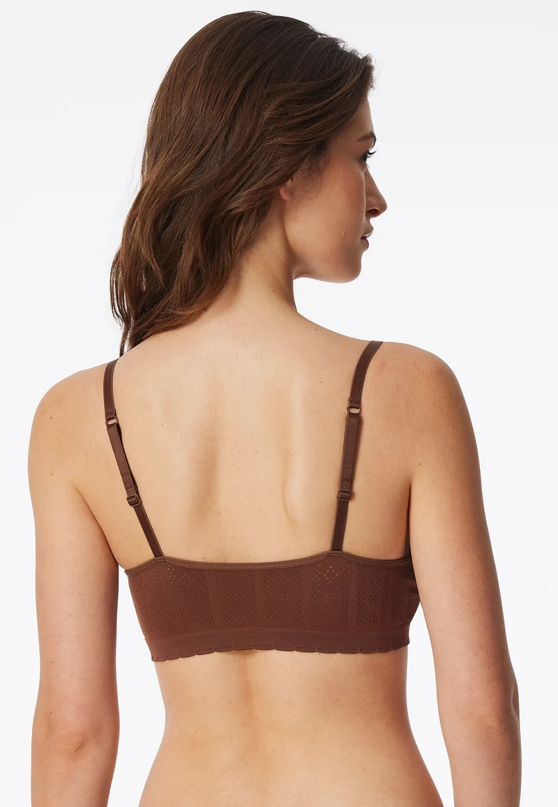Bustier mit herausnehmbaren Pads Braun - Revival Alma